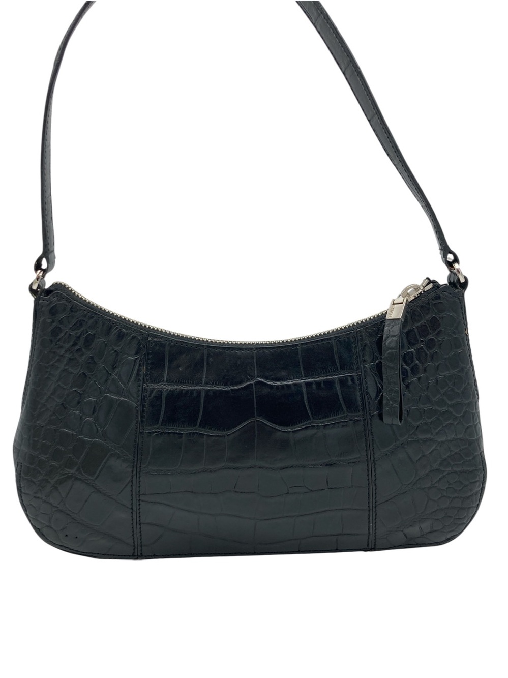 Vintage Monsac Original Croc Embossed Leather Shoulder Bag